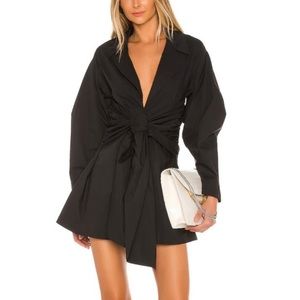 Revolve L’Academie Black Cotton Mini Dress | Size L